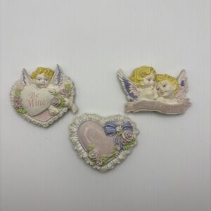 Avon‎ Gift Collection Magnets Lot of 3 Valentine's Angel Heart Love Vintage 90s